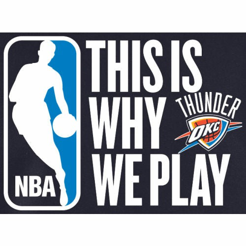 Oklahoma City Thunder This Is Why We Play Pullover Hoodie Navy - NBA