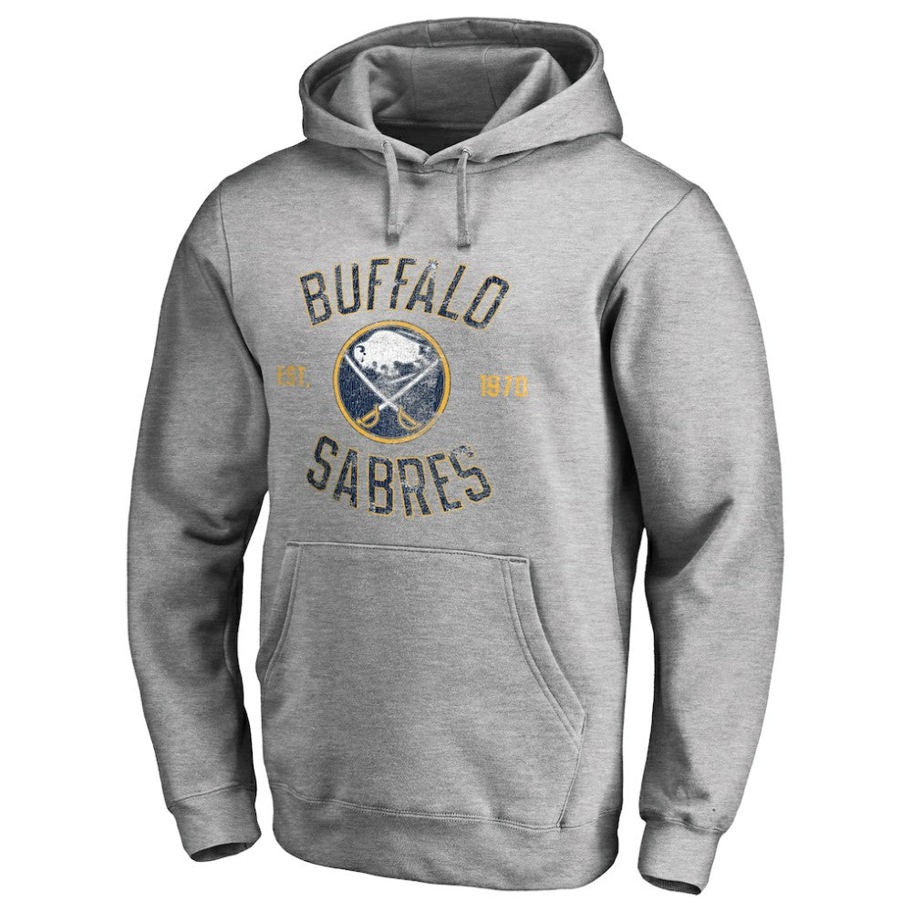 Buffalo Sabres Heritage Pullover Hoodie - Ash - NHL