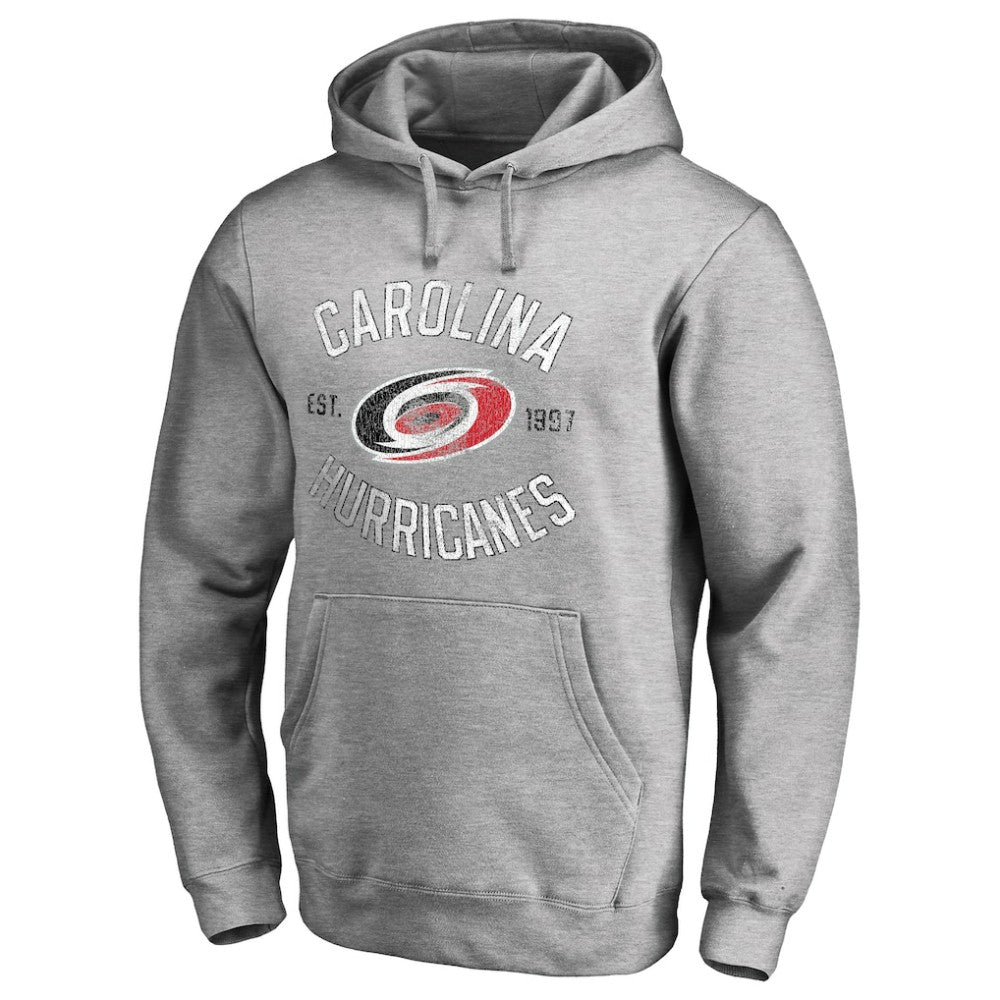 Carolina Hurricanes Heritage Pullover Hoodie - Ash - NHL