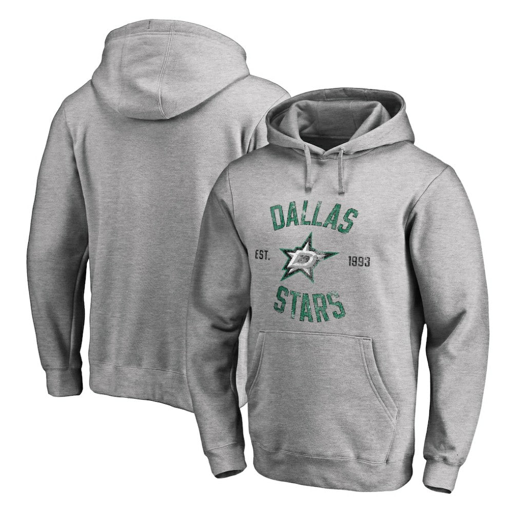 Dallas Stars Heritage Pullover Hoodie - Ash - NHL