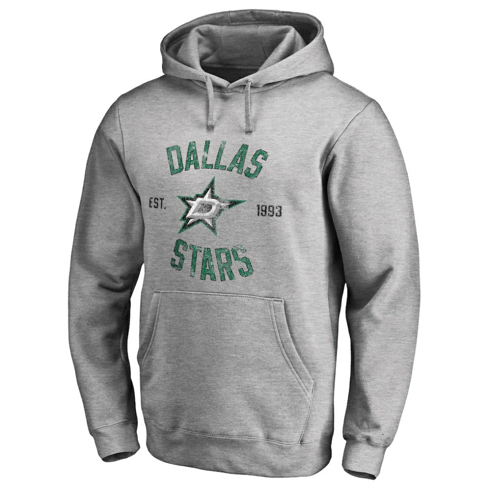 Dallas Stars Heritage Pullover Hoodie - Ash - NHL