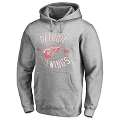 Detroit Red Wings Heritage Pullover Hoodie - Ash - NHL