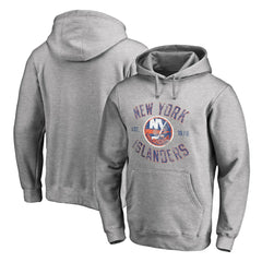 New York Islanders Heritage Pullover Hoodie - Ash - NHL