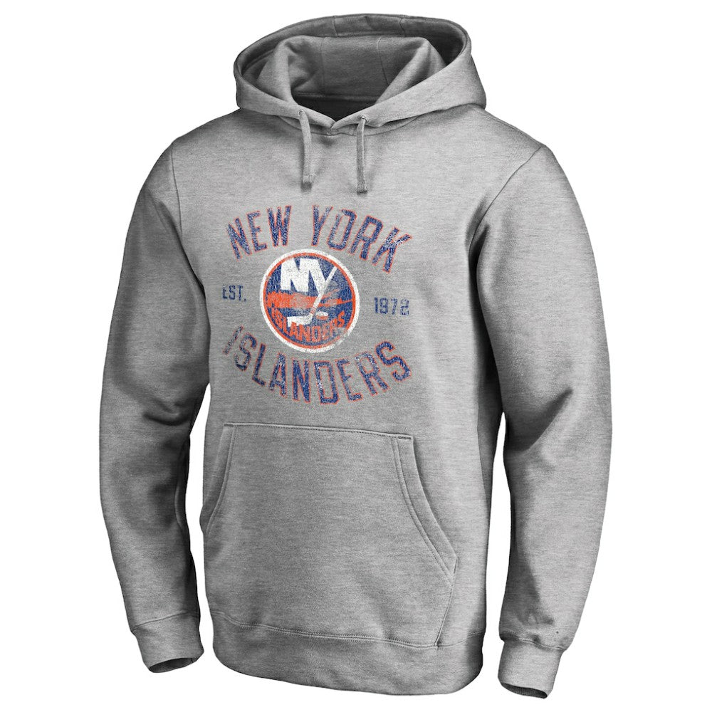 New York Islanders Heritage Pullover Hoodie - Ash - NHL