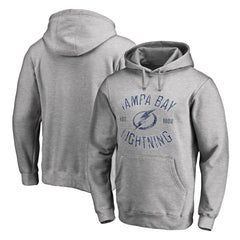 Tampa Bay Lightning Heritage Pullover Hoodie - Ash - NHL
