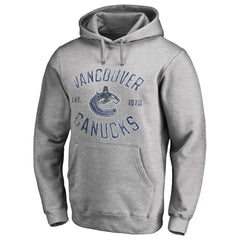 Vancouver Canucks Heritage Pullover Hoodie - Ash - NHL