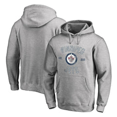 Winnipeg Jets Heritage Pullover Hoodie - Ash - NHL