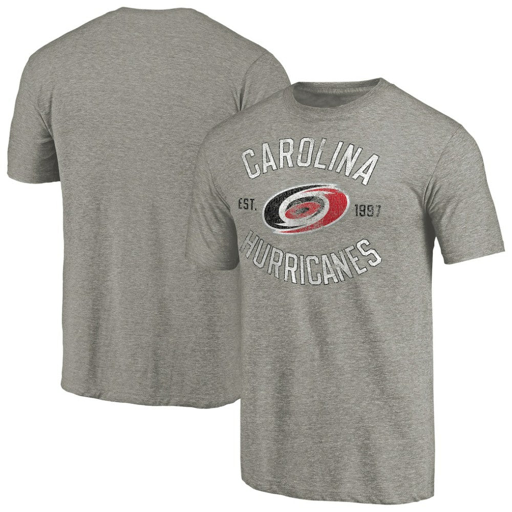 Carolina Hurricanes Heritage Tri-Blend T-Shirt - Ash - NHL