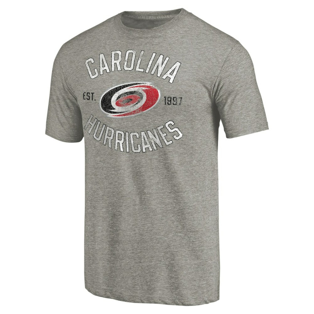 Carolina Hurricanes Heritage Tri-Blend T-Shirt - Ash - NHL