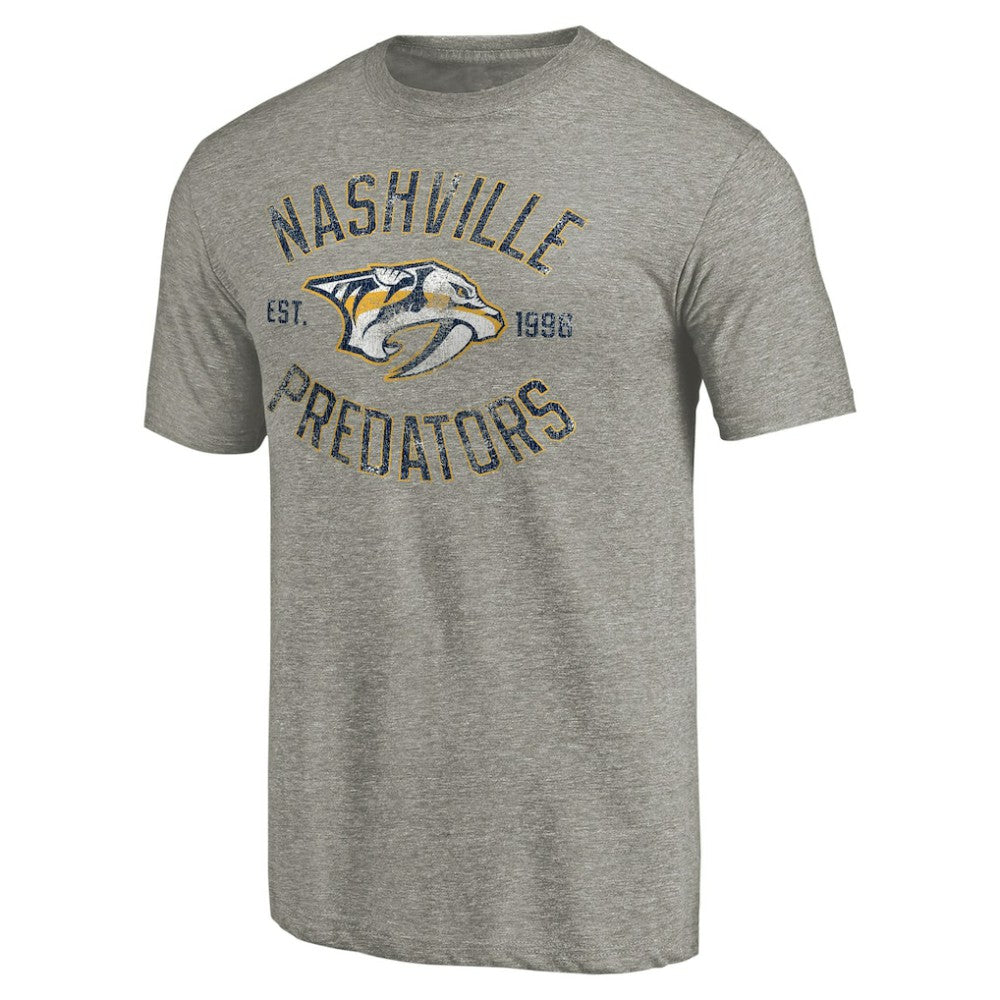 Nashville Predators Heritage Tri-Blend T-Shirt - Ash - NHL