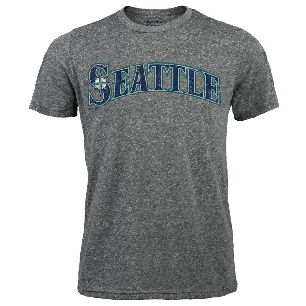 Hisashi Iwakuma Seattle Mariners Majestic Threads Premium Tri-Blend Name & Number T-Shirt - MLB