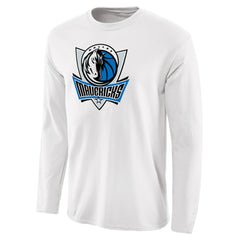 Dallas Mavericks Primary Logo Long Sleeve T-Shirt White - NBA