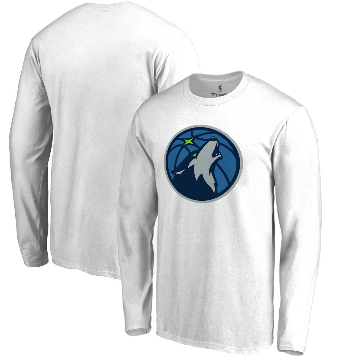 Minnesota Timberwolves Primary Logo Long Sleeve T-Shirt White - NBA