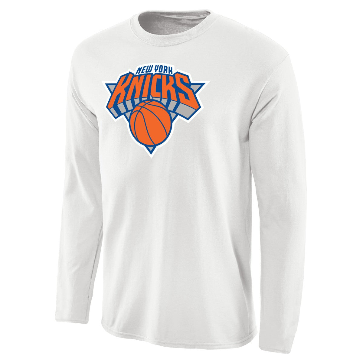 New York Knicks Primary Logo Long Sleeve T-Shirt White - NBA