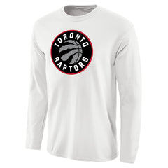 Toronto Raptors Primary Logo Long Sleeve T-Shirt White - NBA