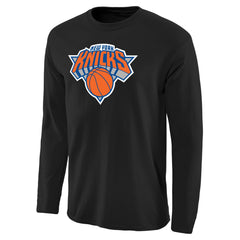 New York Knicks Primary Logo Long Sleeve T-Shirt Black - NBA