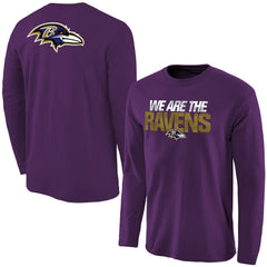 Men's Baltimore Ravens Purple Statement Long Sleeve T-Shirt | NFL