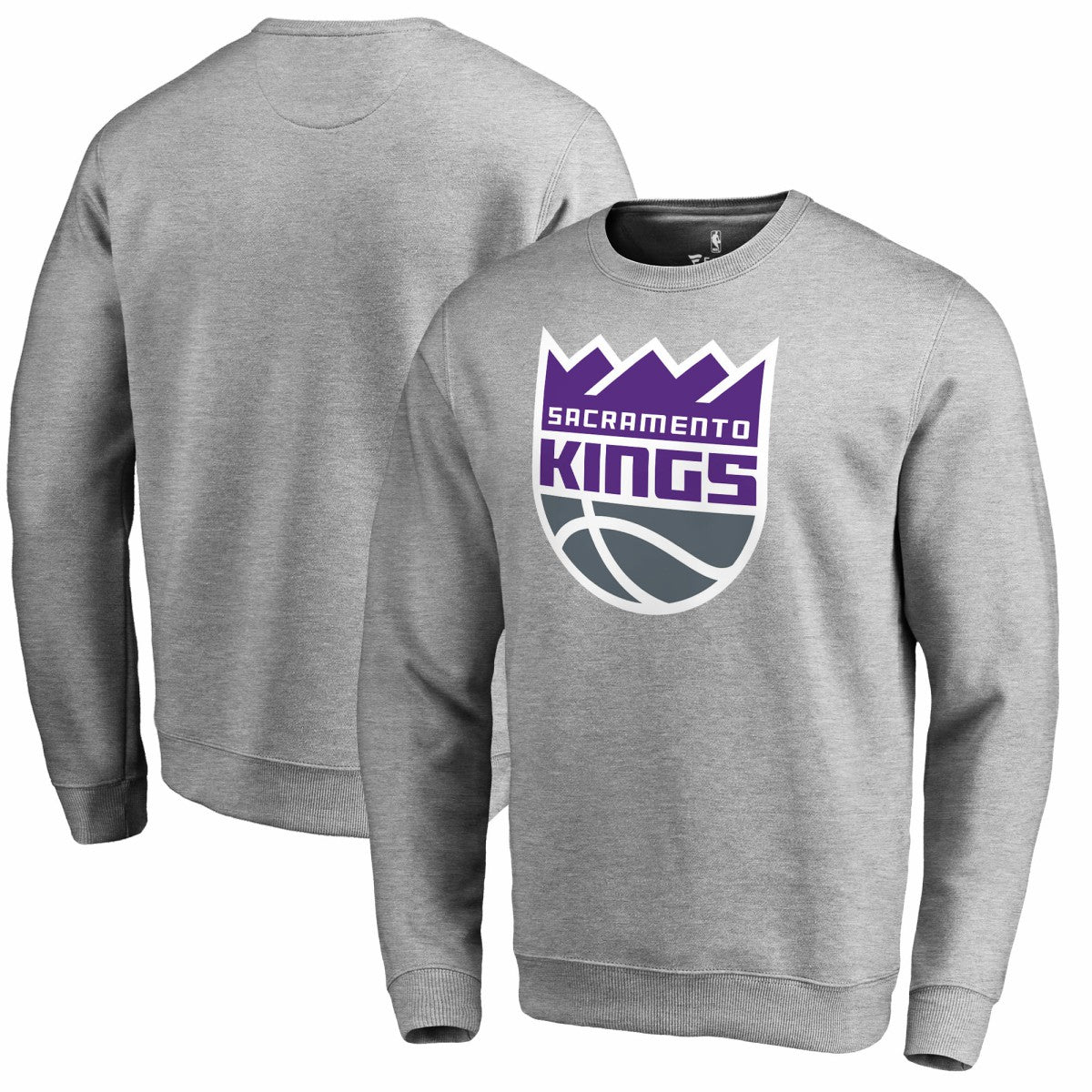 Sacramento Kings Primary Logo Sweatshirt Heathered Gray - NBA