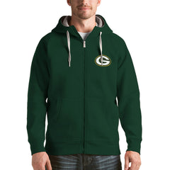 Green Bay Packers Antigua Victory Full-Zip Hoodie Green | NFL