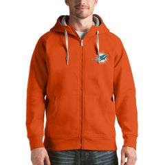 Miami Dolphins Antigua Victory Full-Zip Hoodie Orange | NFL