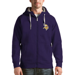 Minnesota Vikings Antigua Victory Full-Zip Hoodie Purple | NFL