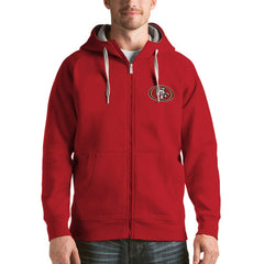 San Francisco 49ers Antigua Victory Full-Zip Hoodie Scarlet | NFL