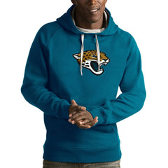 Jacksonville Jaguars Antigua Victory Pullover Hoodie Teal | NFL