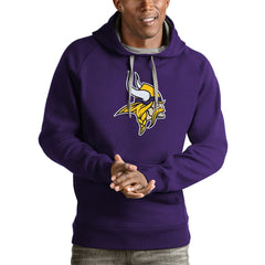 Minnesota Vikings Antigua Victory Pullover Hoodie Purple | NFL