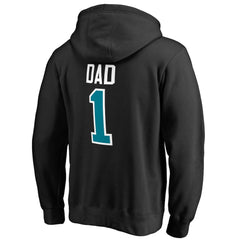 Charlotte Hornets #1 Dad Pullover Hoodie Black - NBA