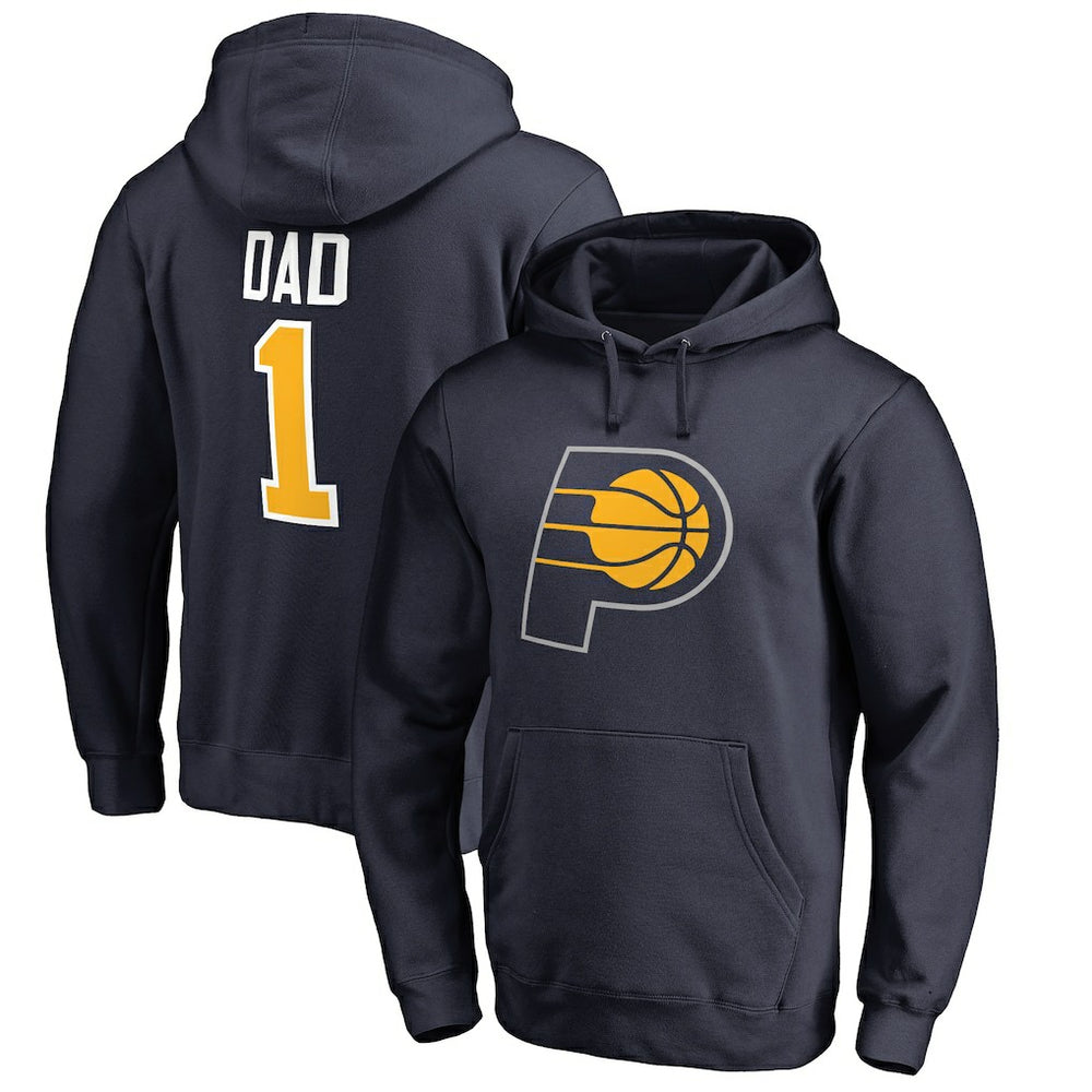 Indiana Pacers #1 Dad Pullover Hoodie Navy - NBA