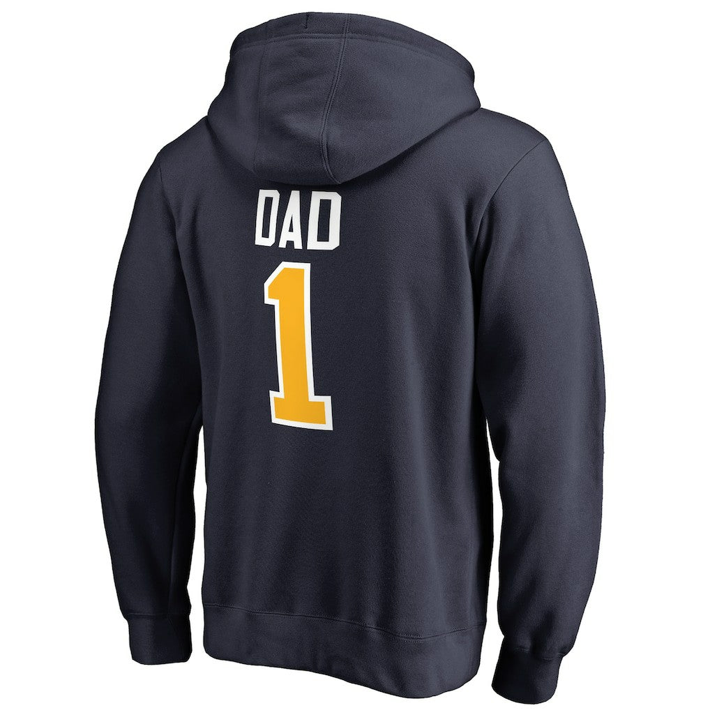Indiana Pacers #1 Dad Pullover Hoodie Navy - NBA