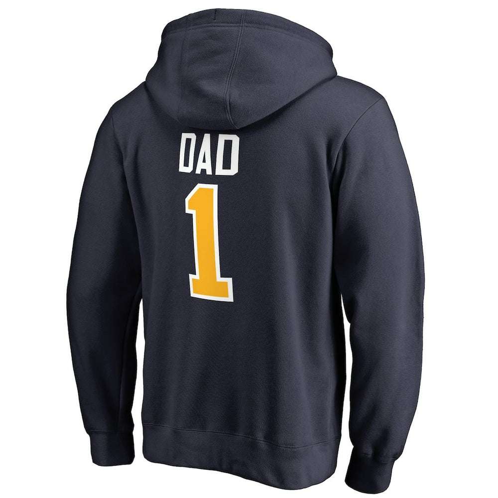 Indiana Pacers #1 Dad Pullover Hoodie Navy - NBA