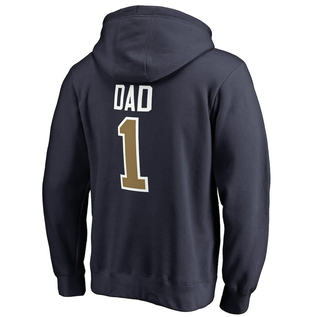 New Orleans Pelicans #1 Dad Pullover Hoodie Navy - NBA
