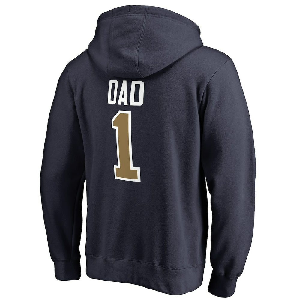 New Orleans Pelicans #1 Dad Pullover Hoodie Navy - NBA