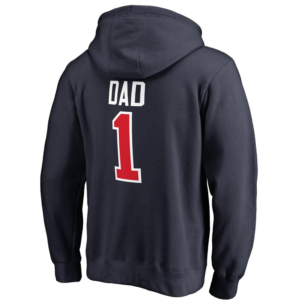 Washington Wizards #1 Dad Pullover Hoodie Navy - NBA