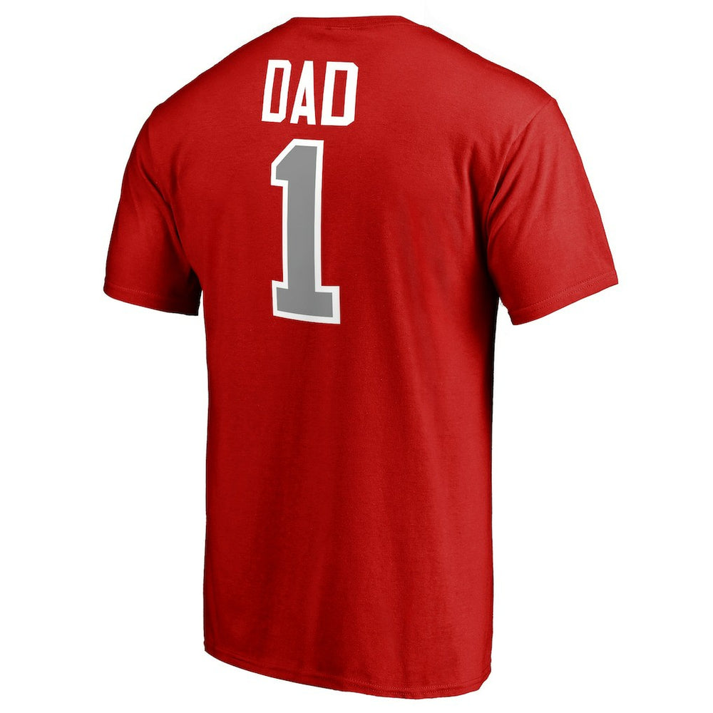 Houston Rockets #1 Dad T-Shirt Red - NBA
