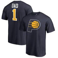 Indiana Pacers #1 Dad T-Shirt Navy - NBA
