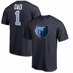 Memphis Grizzlies #1 Dad T-Shirt Navy - NBA