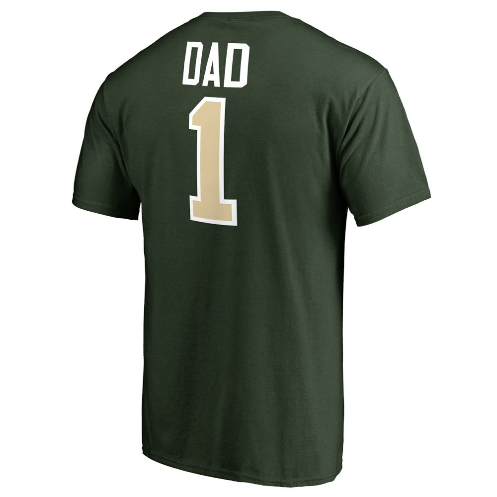 Milwaukee Bucks #1 Dad T-Shirt Green - NBA