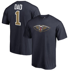 New Orleans Pelicans #1 Dad T-Shirt Navy - NBA