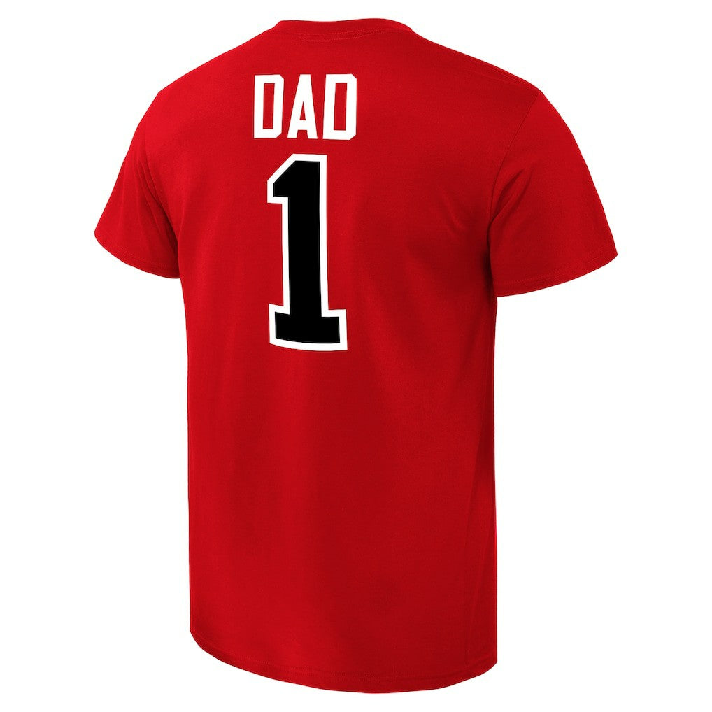 Chicago Bulls #1 Dad T-Shirt Red - NBA