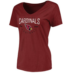 Arizona Cardinals Women's Live For It V-Neck T-Shirt Cardinal | NFL
