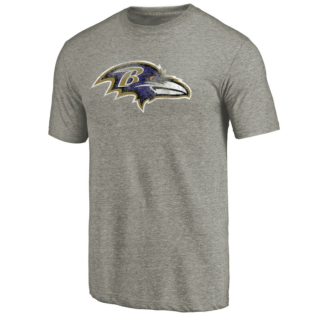Baltimore Ravens Distressed Team T-Shirt Ash | NFL