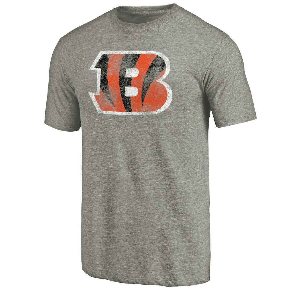 Cincinnati Bengals Distressed Team T-Shirt Ash | NFL