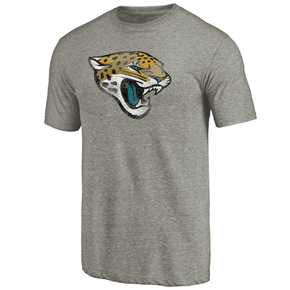 Jacksonville Jaguars Distressed Team T-Shirt Ash | NFL
