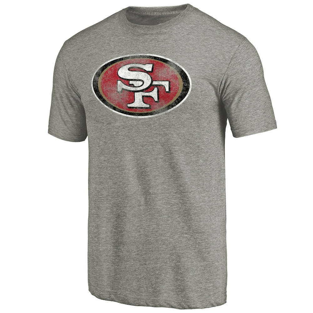 San Francisco 49ers Distressed Team T-Shirt Ash | NFL