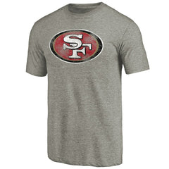 San Francisco 49ers Distressed Team T-Shirt Ash | NFL