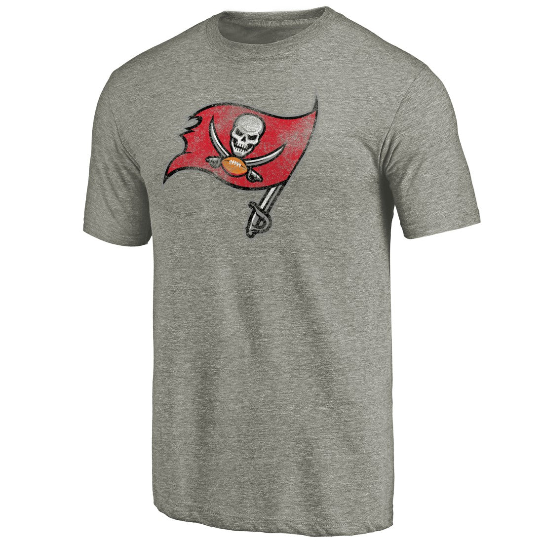 Tampa Bay Buccaneers Distressed Team T-Shirt Ash | NFL