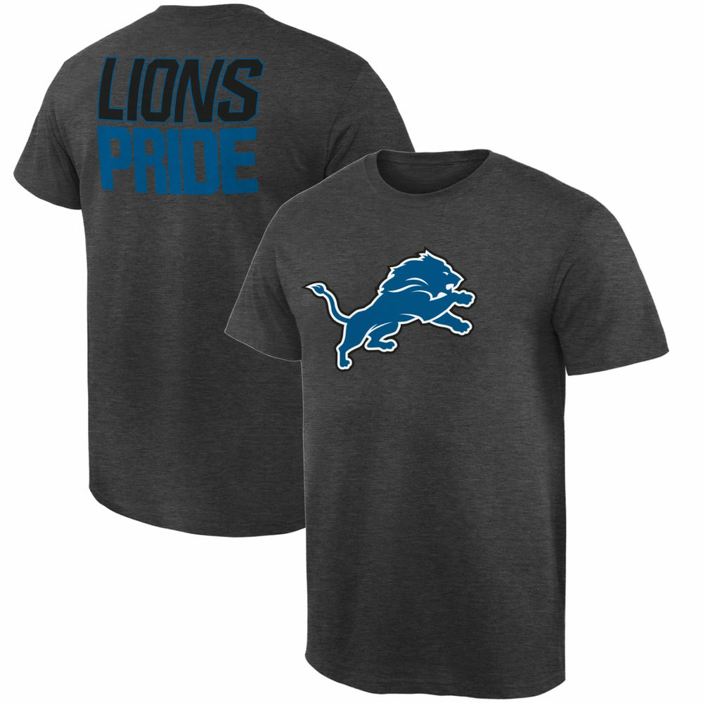 Detroit Lions Rally Logo T-Shirt Heathered Gray | NFL