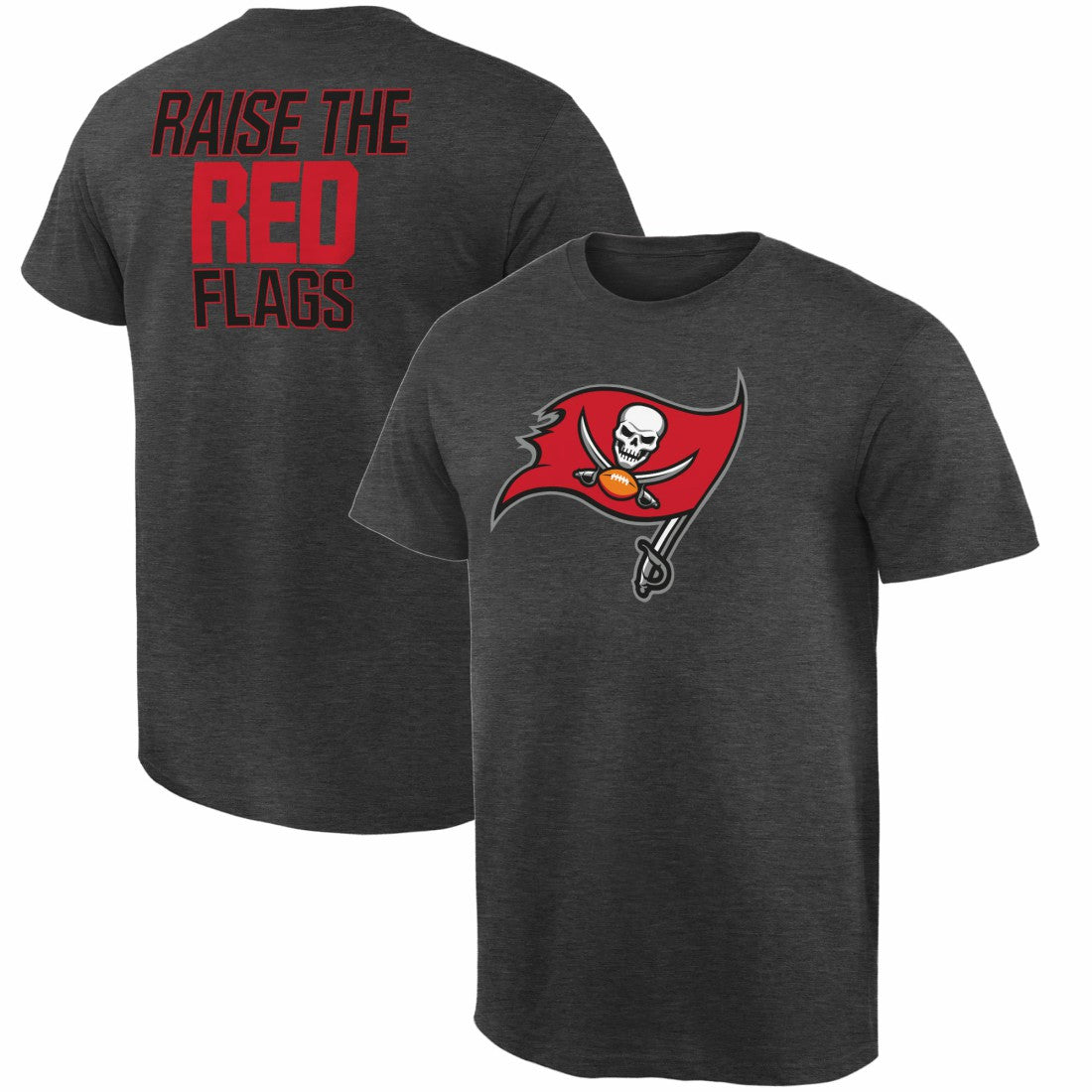 Tampa Bay Buccaneers Rally Logo T-Shirt Heathered Gray | NFL